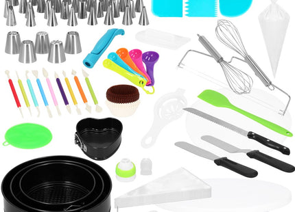 Taart Decoratie Set | Draaiend Taartplateau | 345-Delig