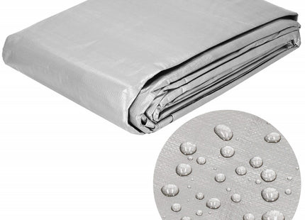 Afdekzeil | Dekzeil | Zeildoek | Waterdicht | PVC | 5 x 4 m | 270 g/m2 | Grijs/Zwart