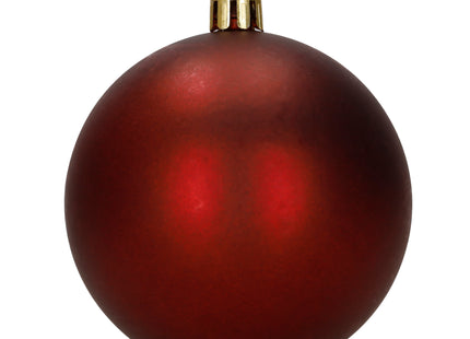 Kerstballen | 12 Stuks | 6 cm | Rood