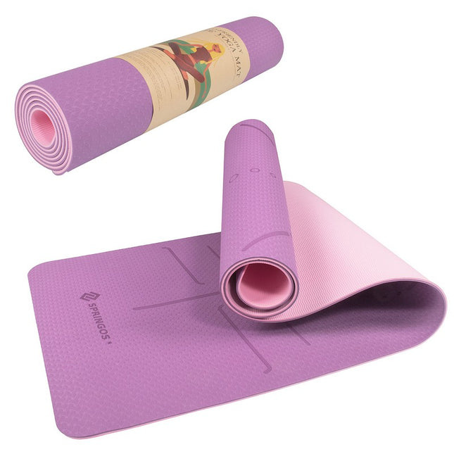 Yoga Mat | Extra Dik (6 mm) | Paars