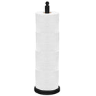 Toiletrolhouder | Metaal | Zwart | 52 cm