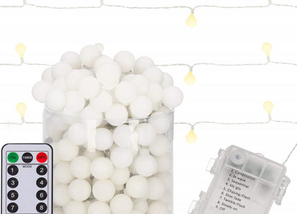 Kerstverlichting | Binnen & Buiten | 7.5 m Inclusief Snoer | Batterij  | 50 LED | Warm Wit