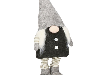Kerstkabouter | 1 Stuk | Verstelbaar In Hoogte | Grijs| 45- 73 cm