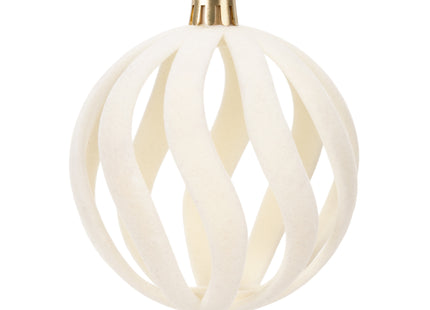 Kerstballen | 16 Stuks | 8 cm | Rood/Wit