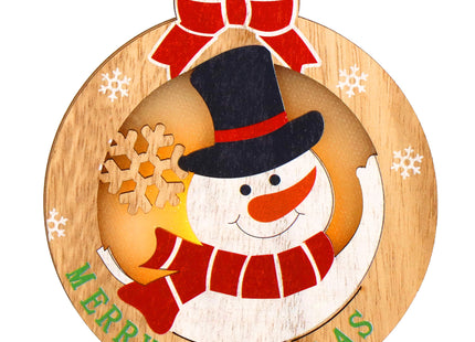 Kersthanger | Kerstboomhanger | Kerstversiering | Lichtgevend | Sneeuwpop