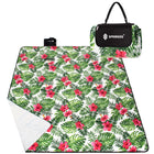 Picknickkleed | Picknickdeken | Buitenkleed | Picknick | 200 x 160 cm | Groen/Roze/Wit