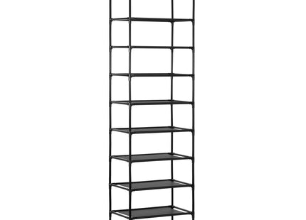 Schoenenrek - Schoenenkast - 20 Paar Schoenen - Schoenen Opbergsysteem - Metaal - Zwart - 100 KG - 178 Cm