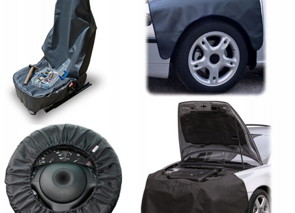 Premium Monteurset - Beschermingset - Stoelhoes - Stuurhoes - Spatbordhoes - Voorbumperbeschermer Autohoes - Gereedschap - Monteur - Garage - 4 Delig