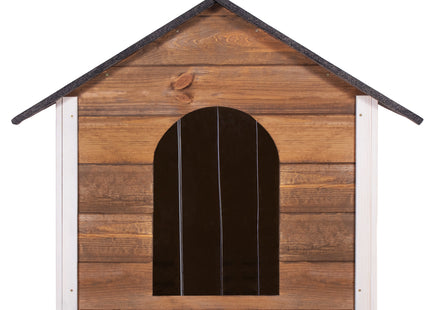 Hondenhuis - Hondenhok - Geïsoleerd - Voor Buiten - Weersbestendig - Hout -Bruin