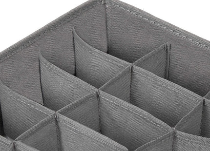 Lade Organizer | 24 Vakken | Grijs/Wit | 33 x 33 cm