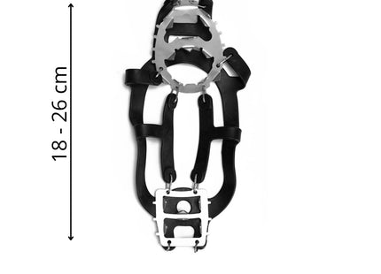 Sneeuwgripzolen Voor Wandelschoenen - Spikes voor Schoenen - Anti Slip - Zwart- 36-40