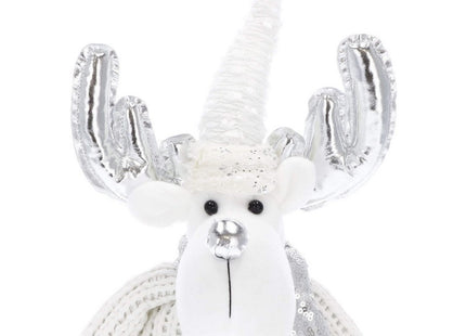 Kerstrendier | 1 Stuk | Zilver Tinten | 37 cm