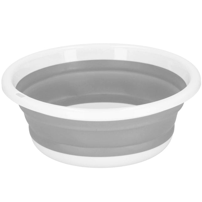 Spoelbak | Opvouwbare Spoelbak | Schaal | 9L | Grijs/Wit