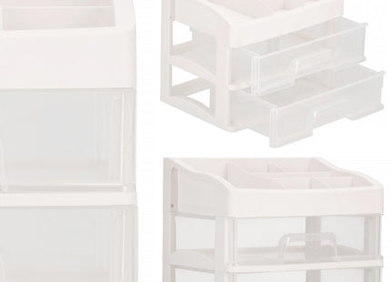 Organizer | Organizer Bakjes | Cosmetica Organizer | Wit / Transparant