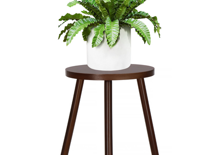 Springos Plantentafel | Plantenstandaard | 35 cm | Donkerbruin