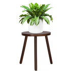 Springos Plantentafel | Plantenstandaard | 35 cm | Donkerbruin