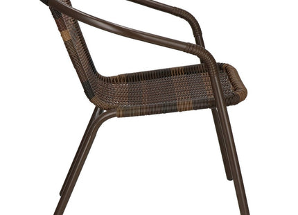 Tuinstoel | Terrasstoelen | Stapelbaar | Textileen | Bruintinten