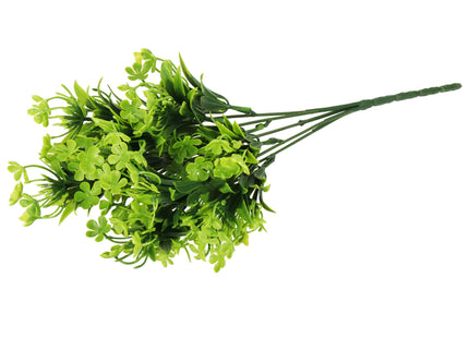 Kunstplant - Kunstbladeren- Sierboeket - Takken - Groen - Twijg - 33 cm