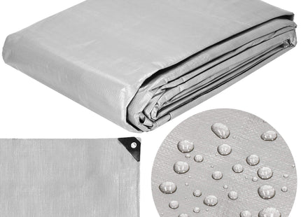 Afdekzeil | Dekzeil | Zeildoek | Waterdicht | PVC | 5 x 4 m | 130 g/m2 | Grijs
