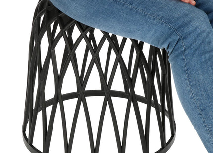 Salontafel | Salontafel Rond | Bijzettafel | 1 Stuk | 44 cm | Zwart