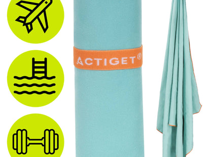 Strandlaken | Badlaken | Strandhanddoek | Microvezel | 150 x 75 cm | Blauw