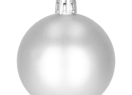 Kerstballen | 77 Stuks | Zilver/Wit