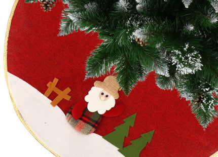 Kerstboomrok | 57 cm | Rood