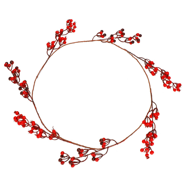 Kerstkrans | Kerst Decoratie | Lijsterbessen| 150 cm