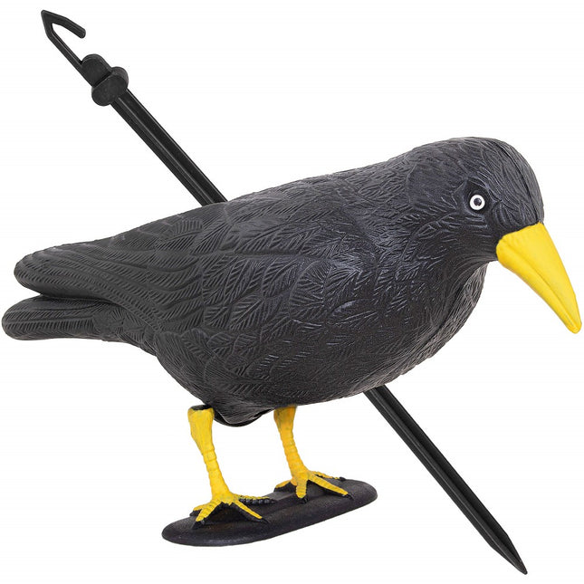 Duivenverjager | Raaf | 83 x 45 x 10 cm | Zwart/Geel