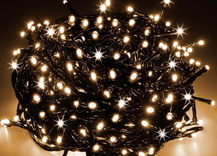 IJspegel Verlichting | Kerstverlichting Buiten | 12 m + 2.5 m Snoer | 300 LED | Flash | Koppelbaar | Warm/Koel Wit
