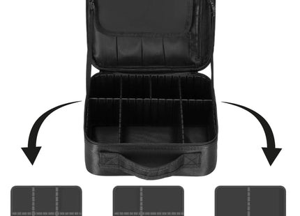 Toilettas - Make Up Tas - Cosmetica - 25,5 x 23 x 9,5 cm - Zwart