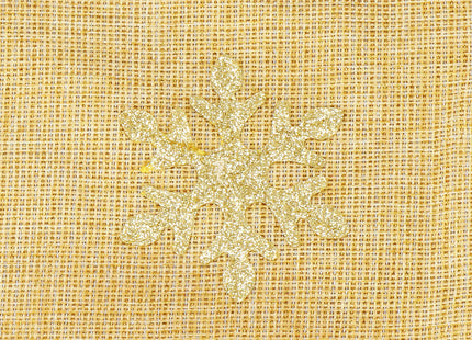 Placemat voor Kerst - Sneeuwpop - Goud - 48 x 38 cm