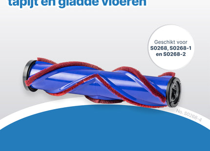 SQOON® - Borstelrol geschikt voor Dyson V7, V8, V10, V11, V15, S0268,S0268-1 en S0268-2, Geschikt Voor Gladde Vloeren en Kortpolig Tapijt en Kleden