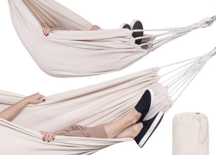 Hangmat | Extra Stevig | Inclusief Opbergtas | Crème | 200 x 150 cm