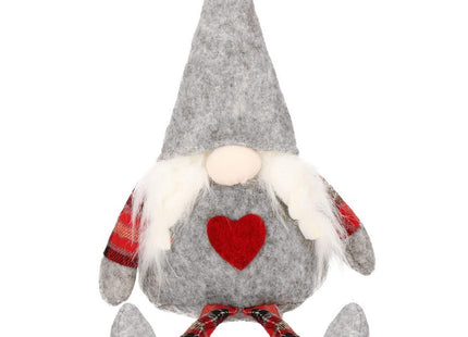 Gnome | Grijs/Rood | 1 Stuk | 48 cm