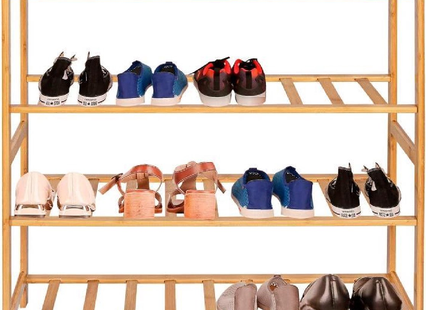 Springos Schoenenrek | 16 - 20 Paar Schoenen | 4 Laags | Bamboe