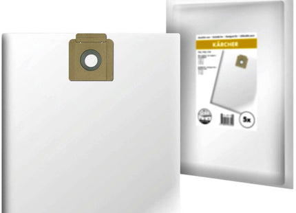 SQOON® Stofzuigerzakken 5 stuks Geschikt voor Kärcher T12 / T15 / T17 - High Filtration - Vervangt modellen 6.904-312, 6.904-315, 6.907-017, 6.907-019 - Voor industrieel gebruik