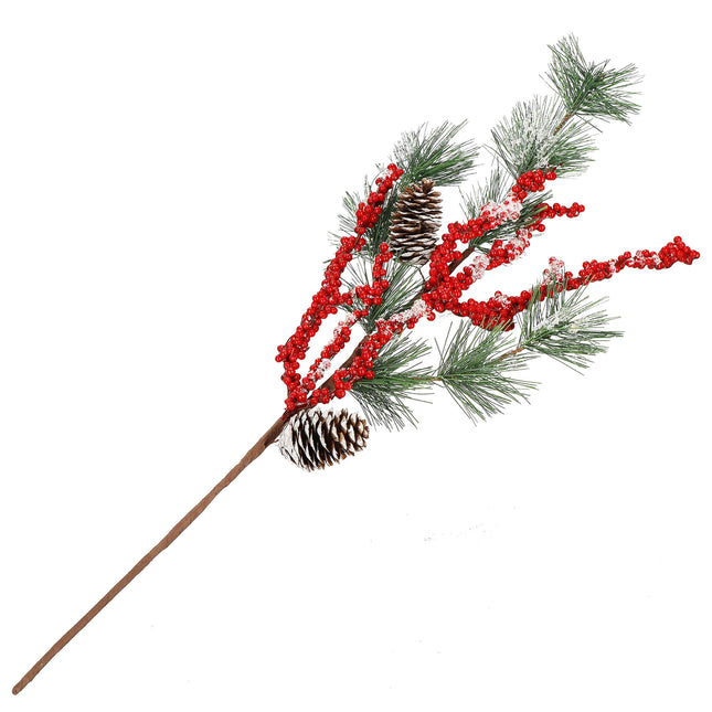 Kersttak | Decoratie | Rood | Middenstuk | 58 cm
