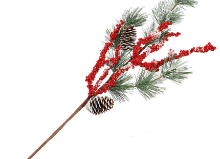 Kersttak | Decoratie | Rood | Middenstuk | 58 cm