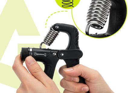Handtrainer | Handknijper | Zwart | Teller | 10-100 Kg