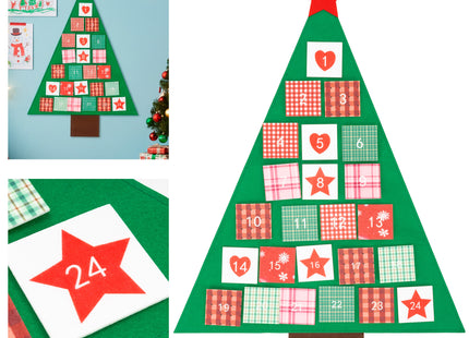Adventskalender | 24 lades | Vilt | Kerstboom
