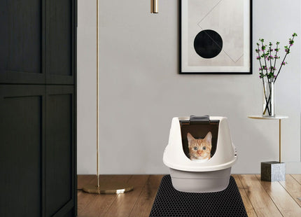 Kattenbakmat | Kattenaccesoires | Dubbellaags | Zwart | 35x45