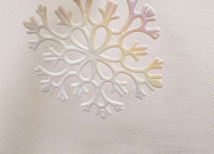 Kerstversiering | Kerstdecoratie voor binnen | Kersthanger | Sneeuwvlok | Parelglans | 15 cm