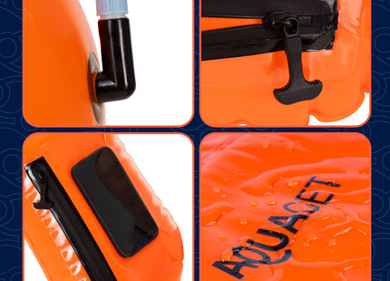 Zwemboei - Voor Openwaterzwemmen - Zwemveiligheidsboei - Incl. drybag /Saferswimmer/Safe swimmer/ 20 Liter / Reddingsfluitje - Oranje