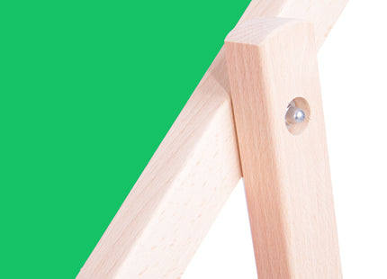 Strandstoel - Verstelbaar - Beukenhout - Hangemaakt - Groen