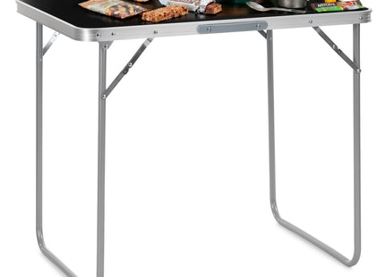 Campingtafel - Vouwtafel - Inklapbaar - Opvouwbaar - 80x60x70 cm - Zwart