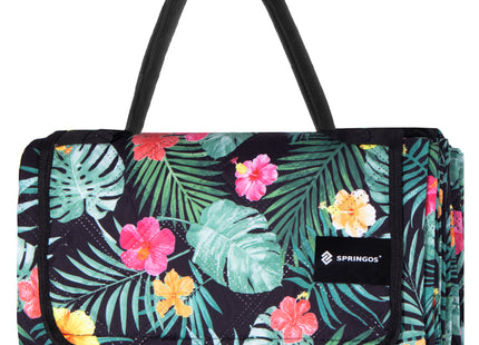 Picknickkleed | Picknickdeken | Buitenkleed | Picknick | 200 x 150 cm | Bloemen/ Bladeren