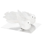 Kersthanger | Duif | Kerstboomhanger | Wit | Glitters | 2 Stuks