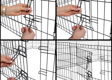Hondenbench | Hondenren | 160 x 47 cm | Zwart