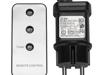 Voeding Voor Kerstverlichting | 12 W | IP44 |  Afstandsbediening Met Timerfunctie